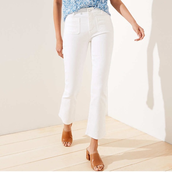 LOFT Denim - Loft Petite Cropped Flare Jeans